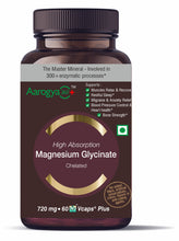 Load image into Gallery viewer, High Absorption Magnesium Glycinate - 720mg - 60 Vcaps® Plus
